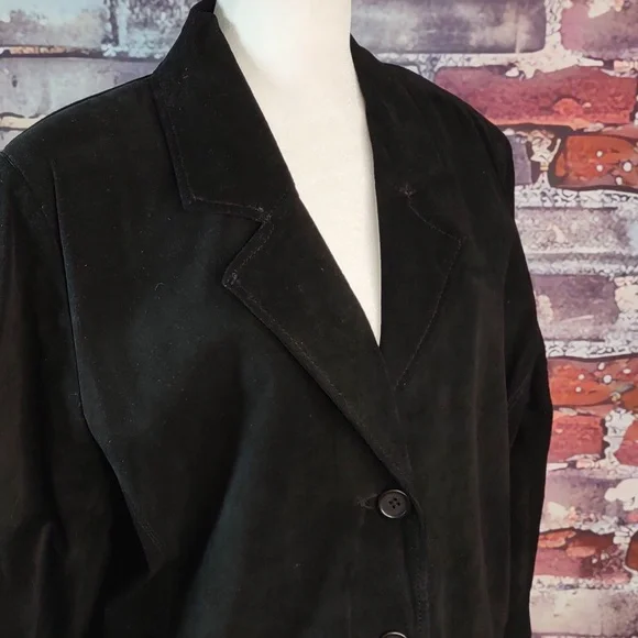 Margaret Godfrey 3/4 Length Suede Jacket - Picture 6 of 9